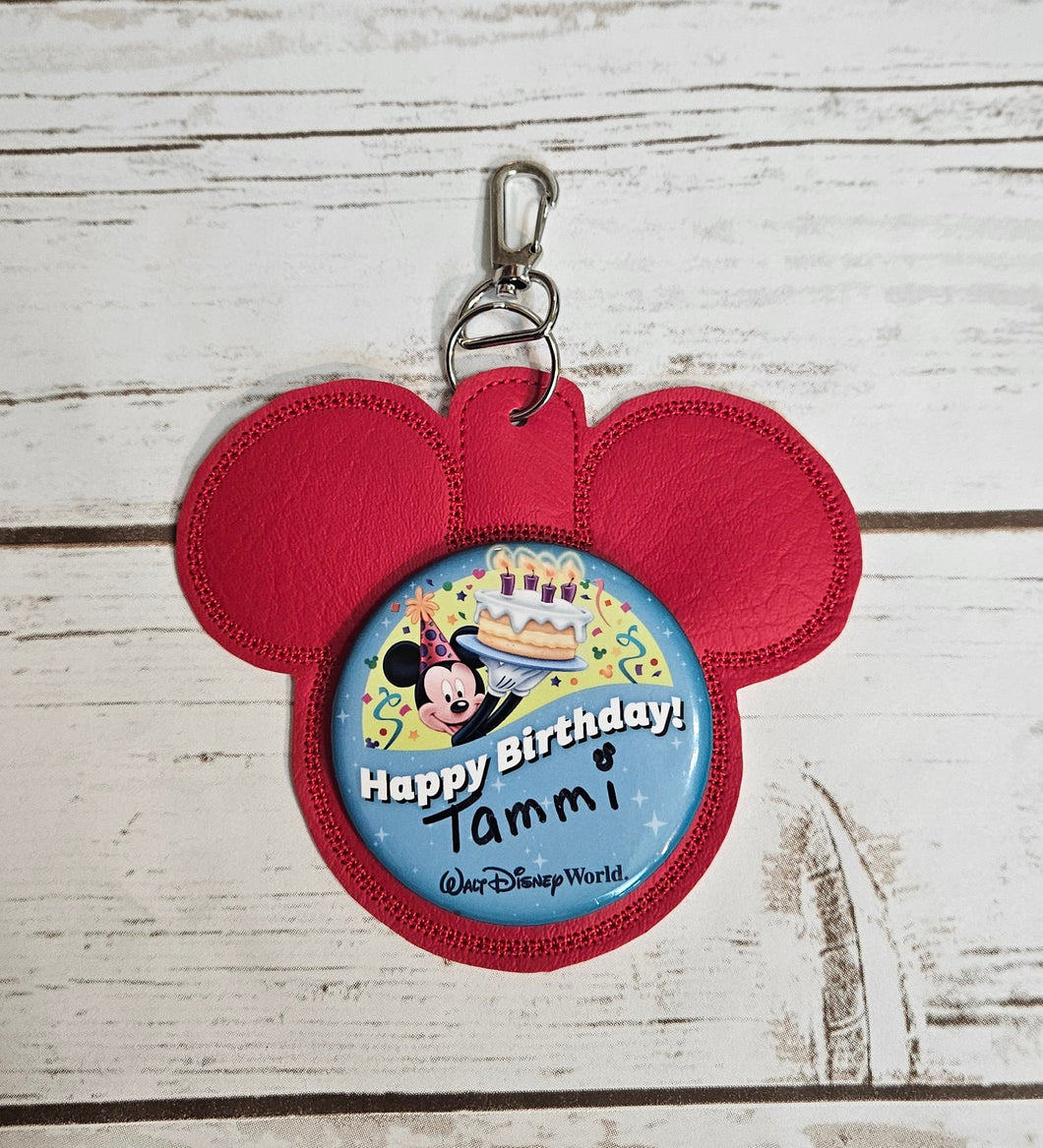 Celebration Button Holder- Red