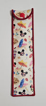 Load image into Gallery viewer, Straw Holder- Mickey &amp; Minnie Beach Theme
