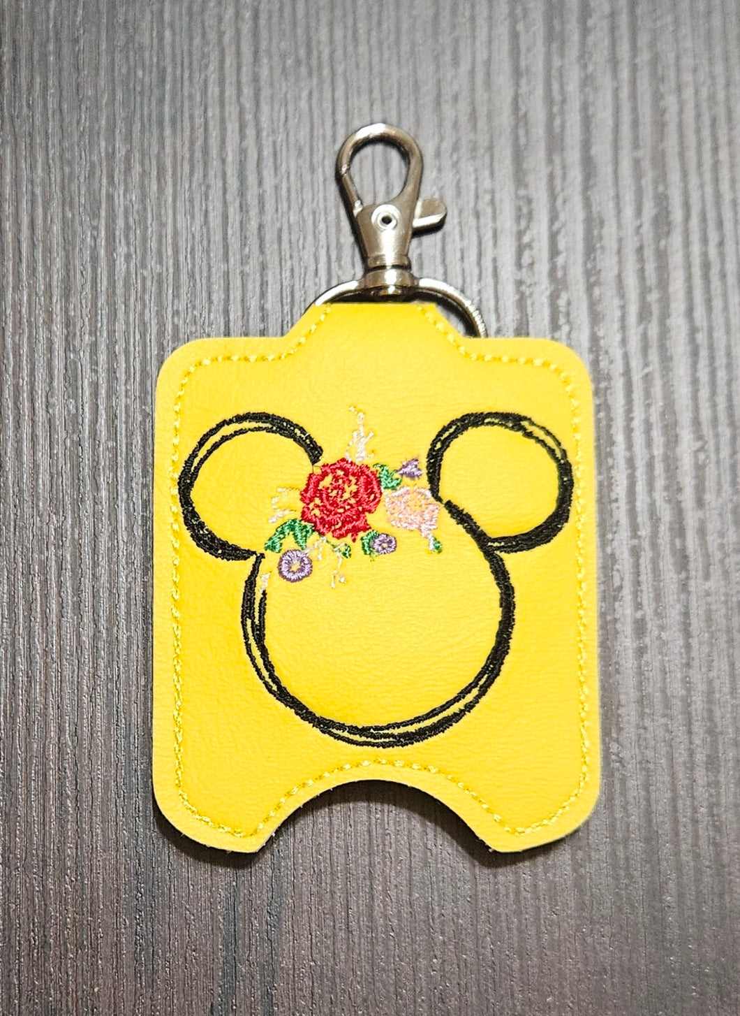 Mickey Flower Wreath Hand Sanitizer Holder