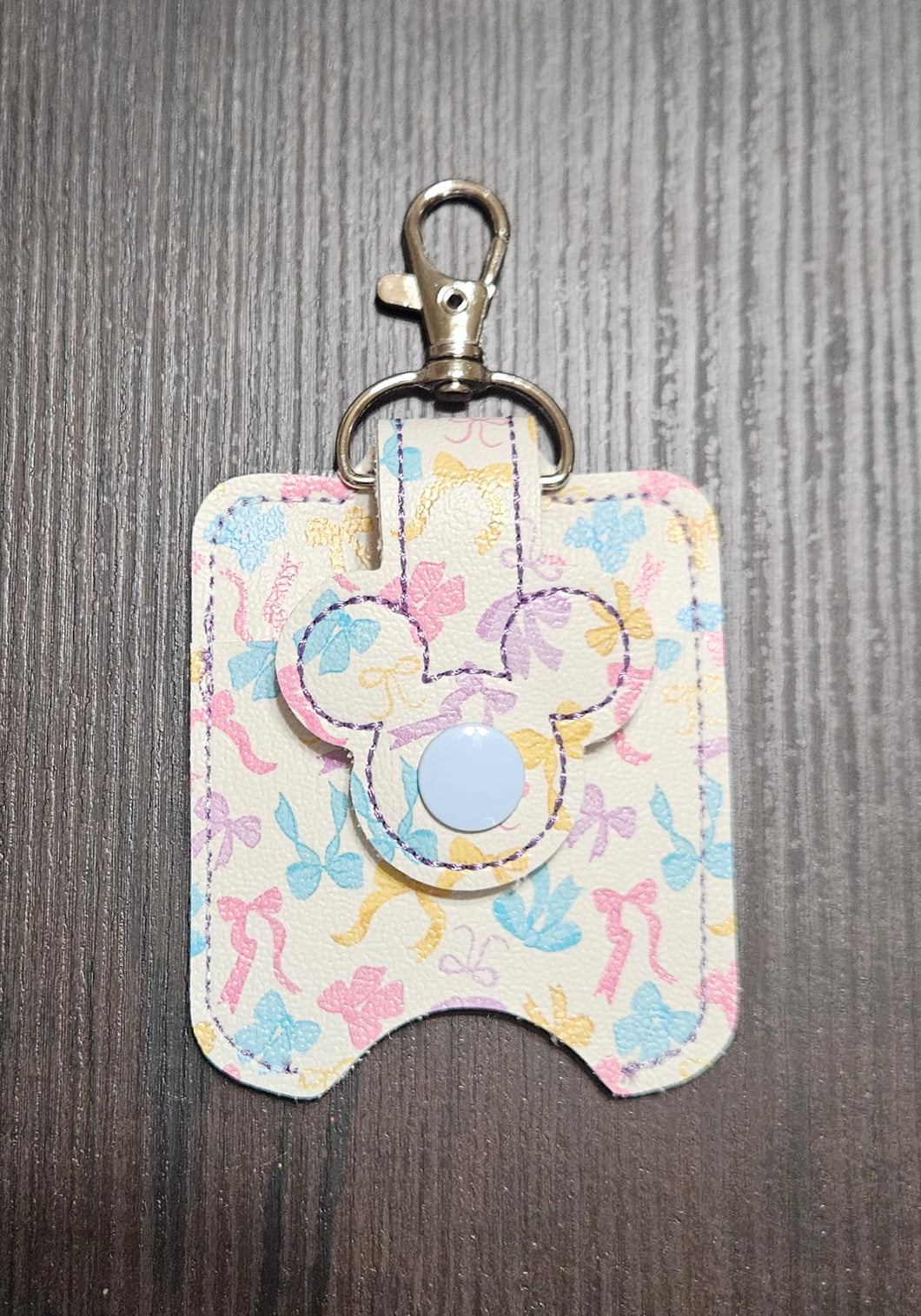 Pastel Bows Hand Sanitizer Holder